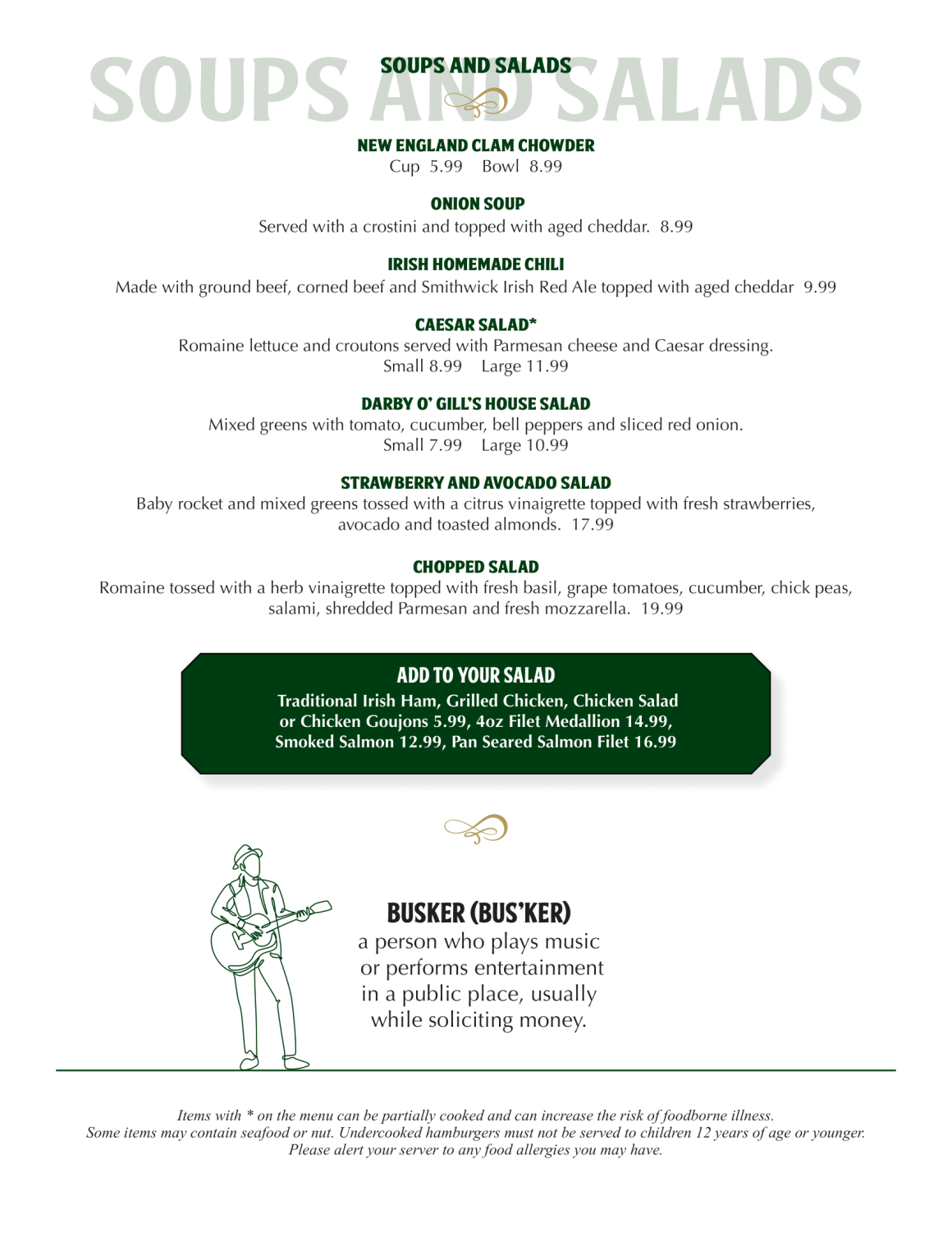 Food Buskers Pub Buskers Pub Food RI Irish Restaurants